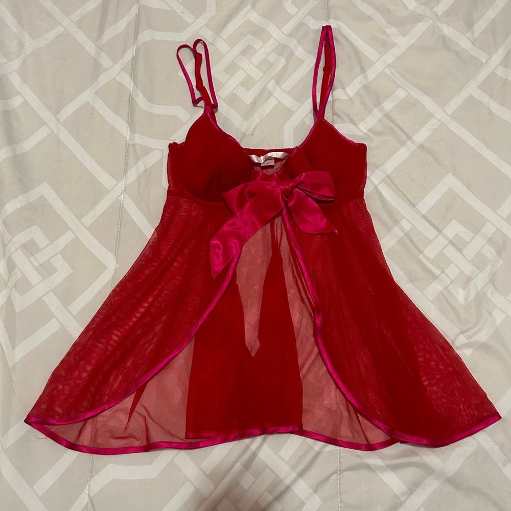 Valentine’s Day bow babydoll